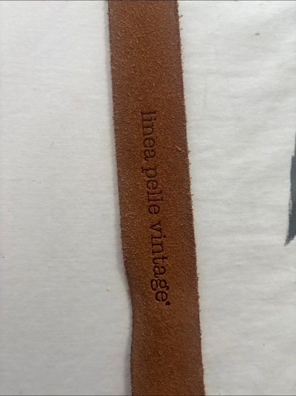 Linea Pelle Vintage Suede Leather Strap - Brown